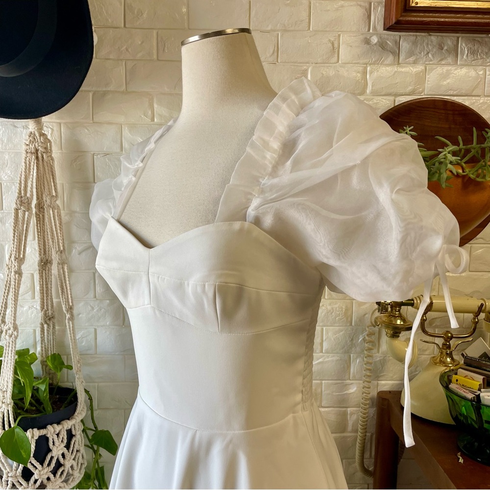 Amanda Uprichard Lovely Dress in Ivory Size Small - Picture 6 of 16